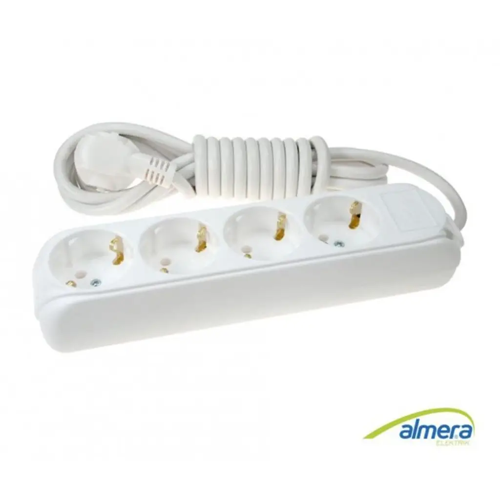 Almera 4lü 3mt Topraklı Priz (9240203)