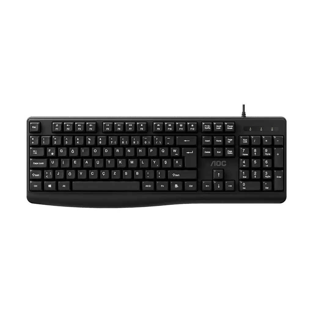 AOC KB120B-62 F Tuş Dizilimli USB Kablolu Klavye