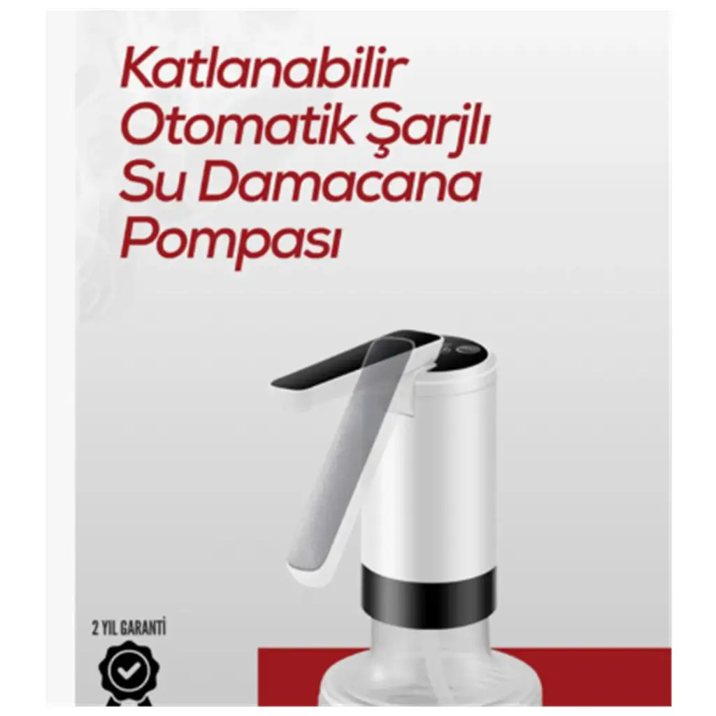 Apache K3 Şarjlı Su Pompası (Usb Şarj Grişi-Şarj Lambası-Paslanmaz Çelik)