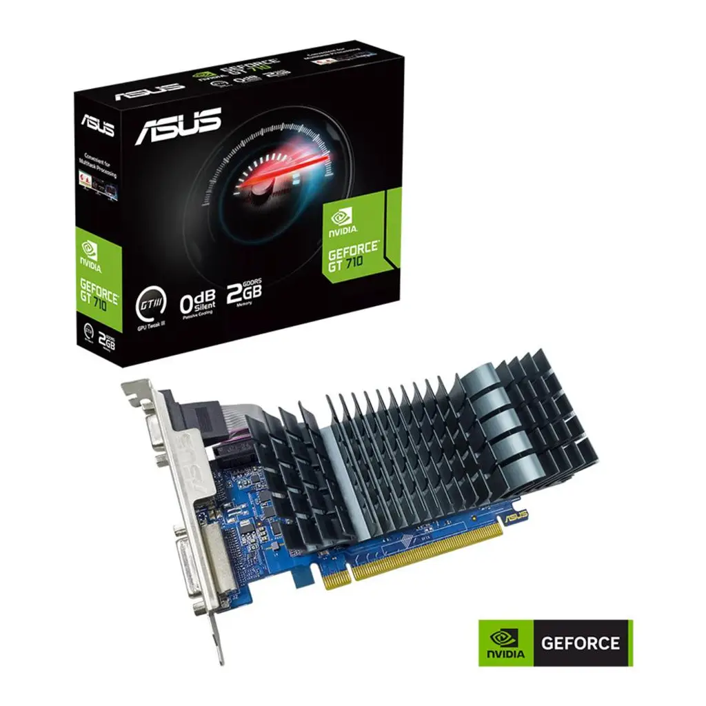Asus GeForce 2GB GT710-SL-2GD5-BRK-EVO 64 bit 954MHz DVI,HDMI Low Profil Ekran Kartı