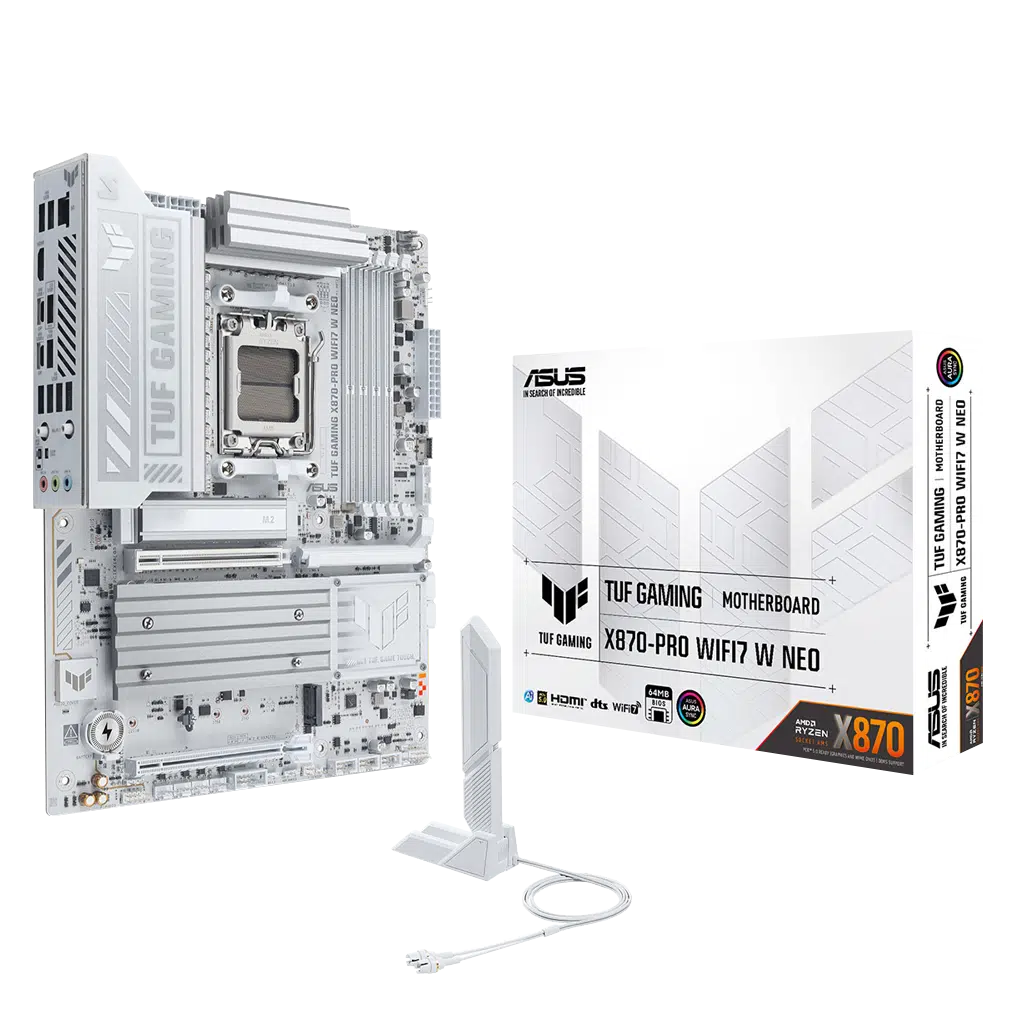 ASUS TUF GAMING B850-PRO WIFI7 W NEO, 4xDDR5, 3x M.2, HDMI, DP, Type-C, Wi-Fi 7, Bluetooth v5.4, AM5 Soket GAMING Anakart