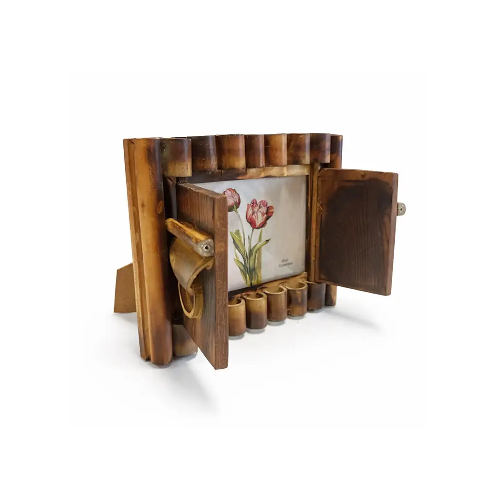 Bambu Pencereli Fotoğraf Çerçevesi - 10x15cm