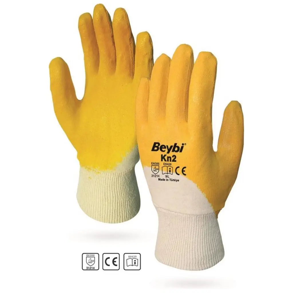 Beybi Pamuk Nitirl PMK KN2 10 Beden Eldiven 12li Paket EN388 (3121X)