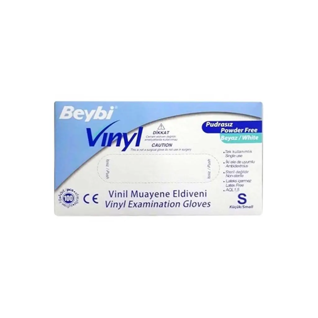 Beybi Vinill Eldiven Pudrasız Small