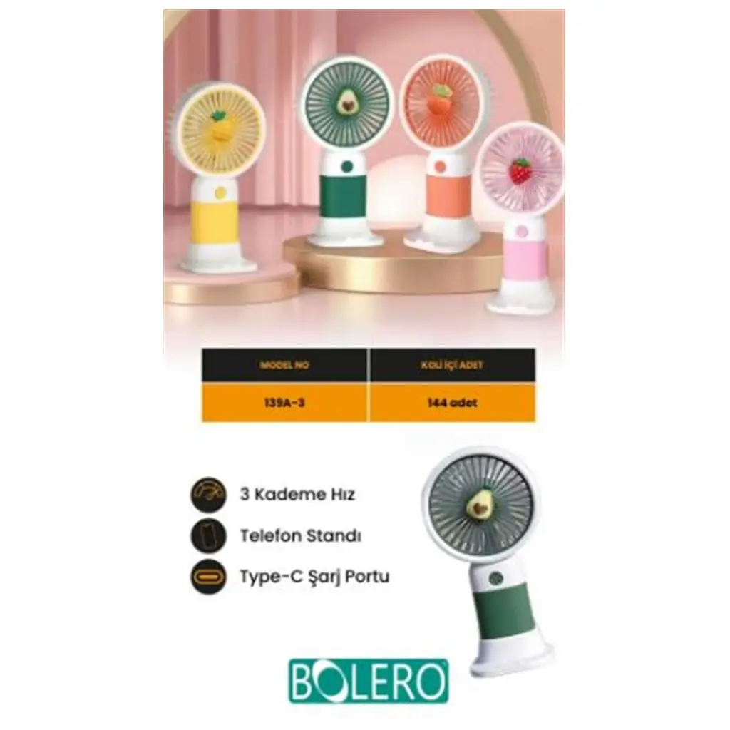 Bolero Mini Fan 139A-3 (SPG387)