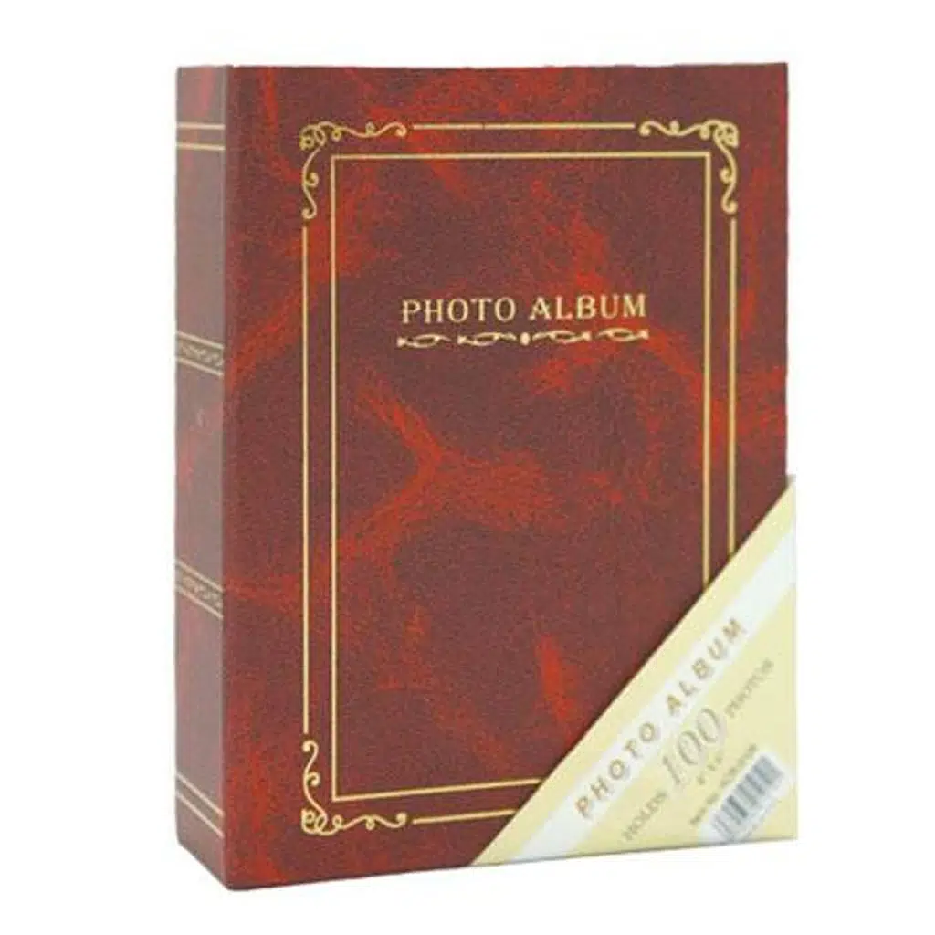 Bordo 100 lük 10x15 cm Fotoğraf Albümü