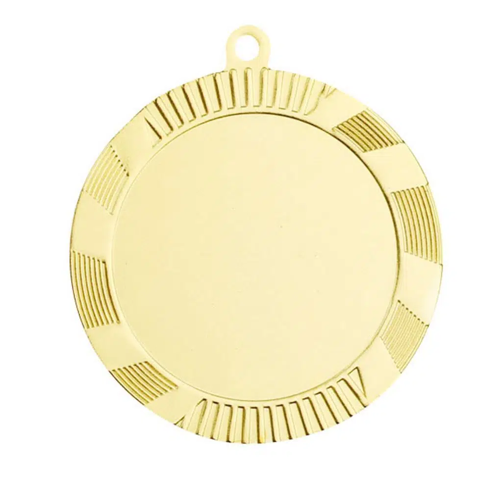 Boş 5.5 cm Altın Metal Madalya