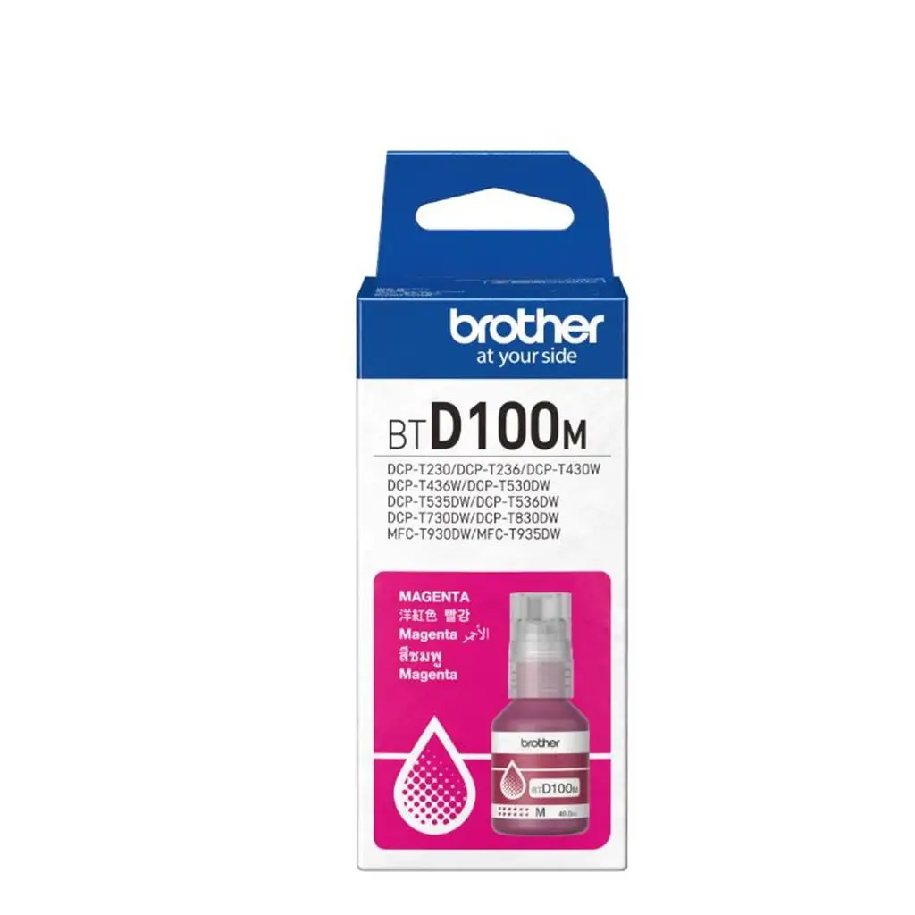 Brother BTD100M Magenta Kırmızı 5.000 Sayfa Şişe Mürekkep DCP-T430-T530-T730-T830 MFC-T930-T935