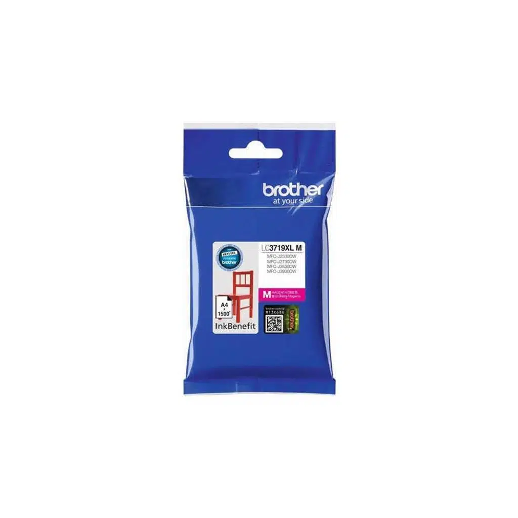 Brother LC3719XLM Magenta Kırmızı 1.500 Sayfa Kartuş MFC-J3930DW