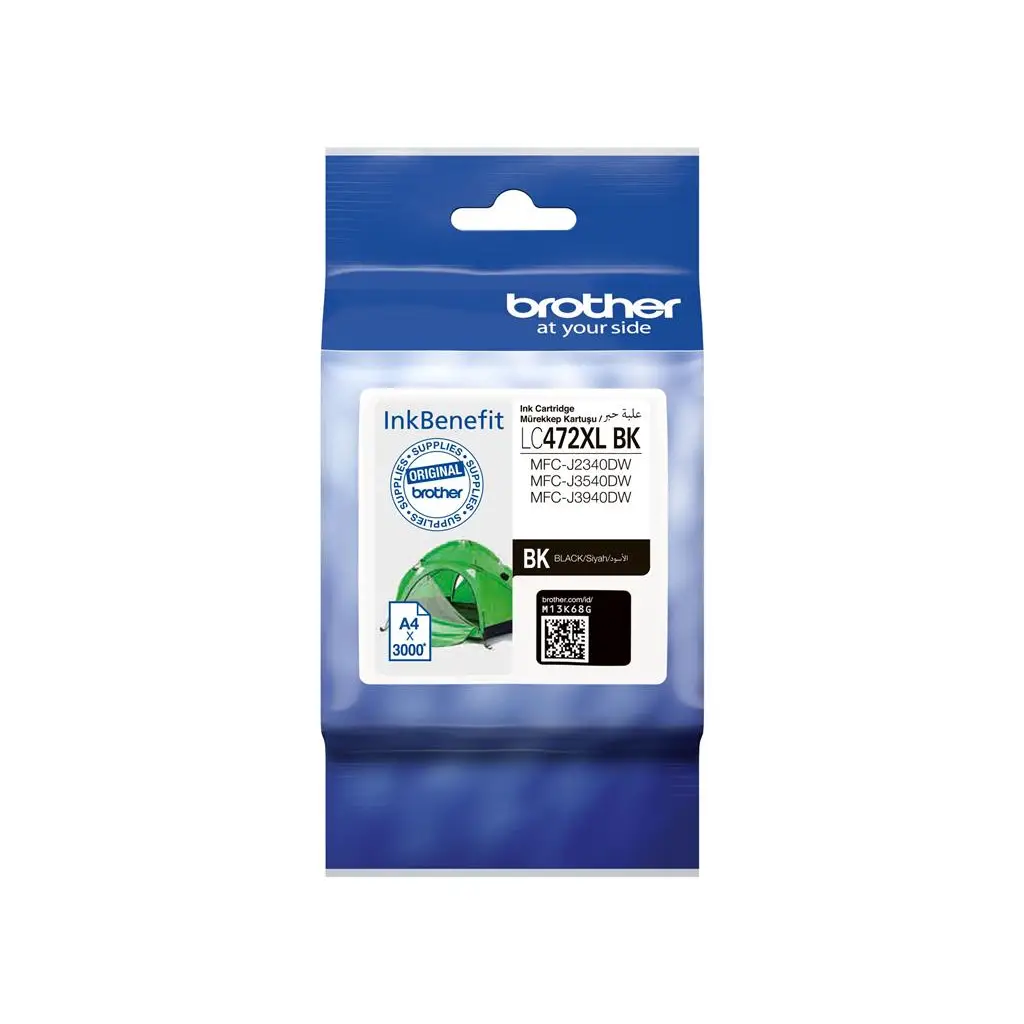 Brother LC472XLBK Black Siyah Kartuş MFC-J2340-J3540-J3940 3.000 Sayfa