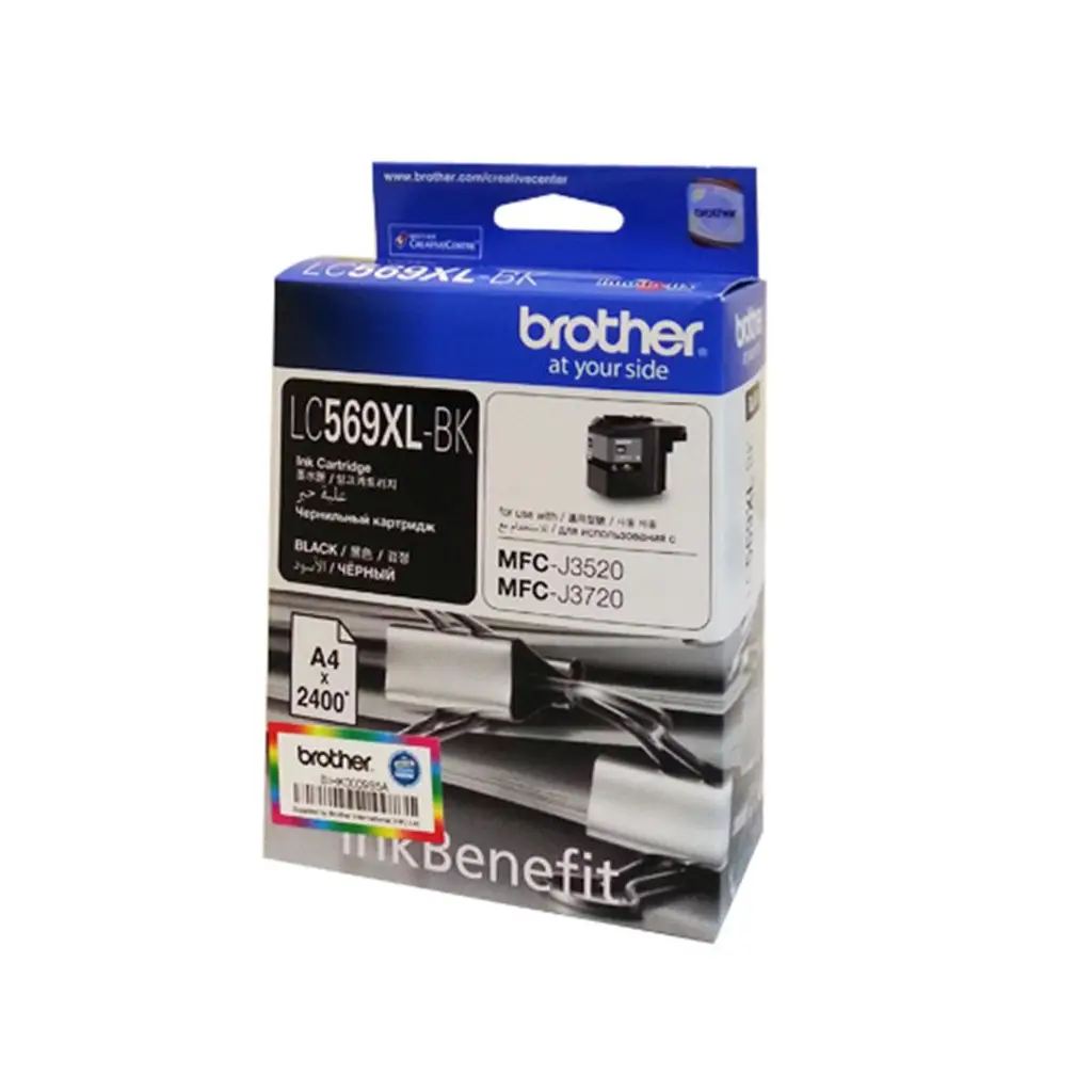 Brother LC569XLBK Black Siyah 2.400 Sayfa Kartuş MFC-J3520-J3720