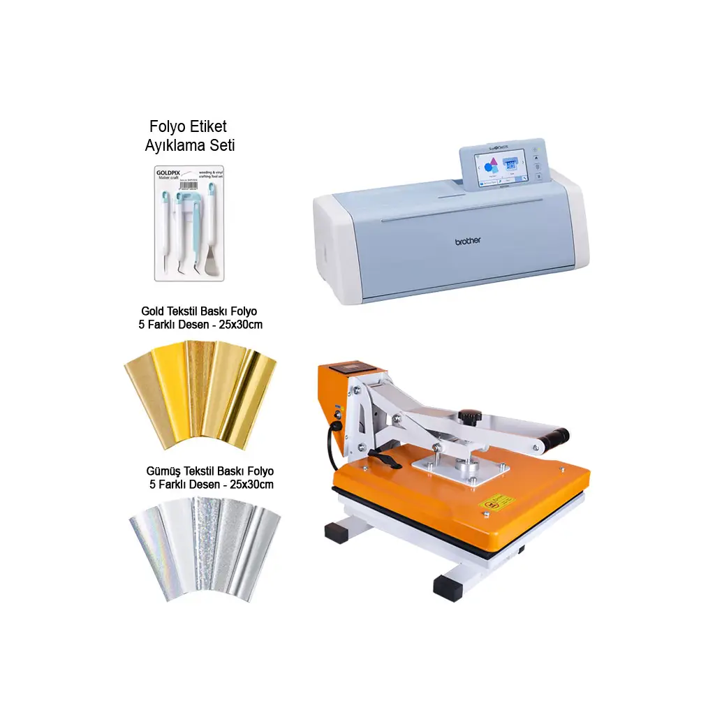 Brother SDX1200 Scanncut Tekstil Folyo Baskı Seti