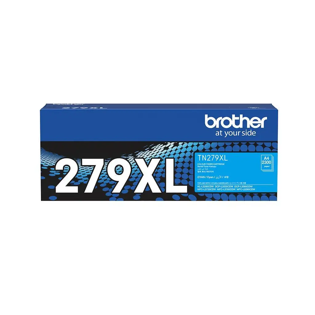 Brother TN-279XLC Cyan Mavi Toner HL-L3280CDW DCP-L3520-3560 MFC-L3720-3760-8390 2.300 Sayfa