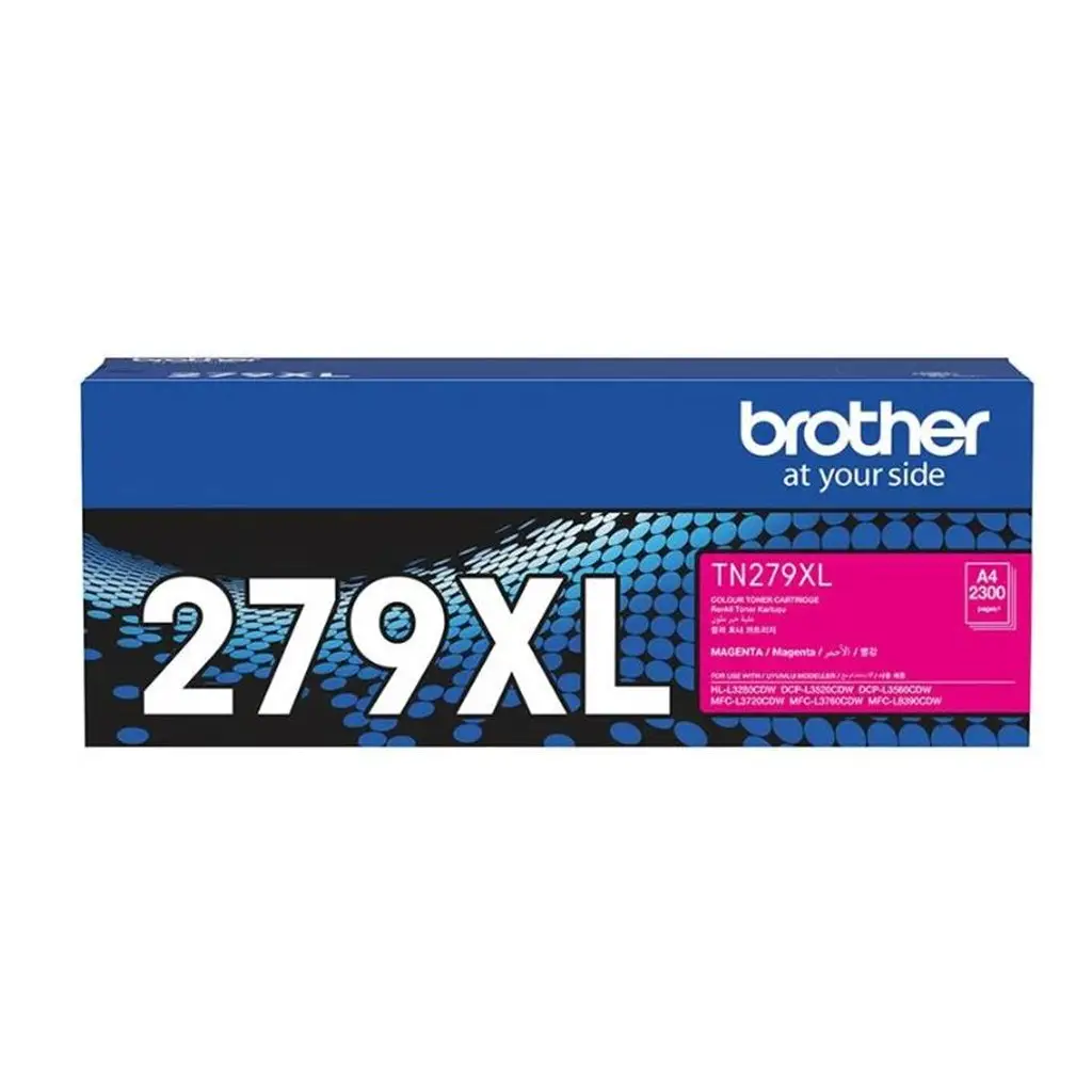 Brother TN-279XLM Magenta Kırmızı Toner HL-L3280CDW DCP-L3520-3560 MFC-L3720-3760-8390 2.300 Sayfa