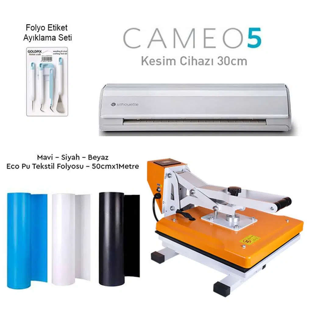 Cameo 5 Plotter Tekstil Baskı Seti