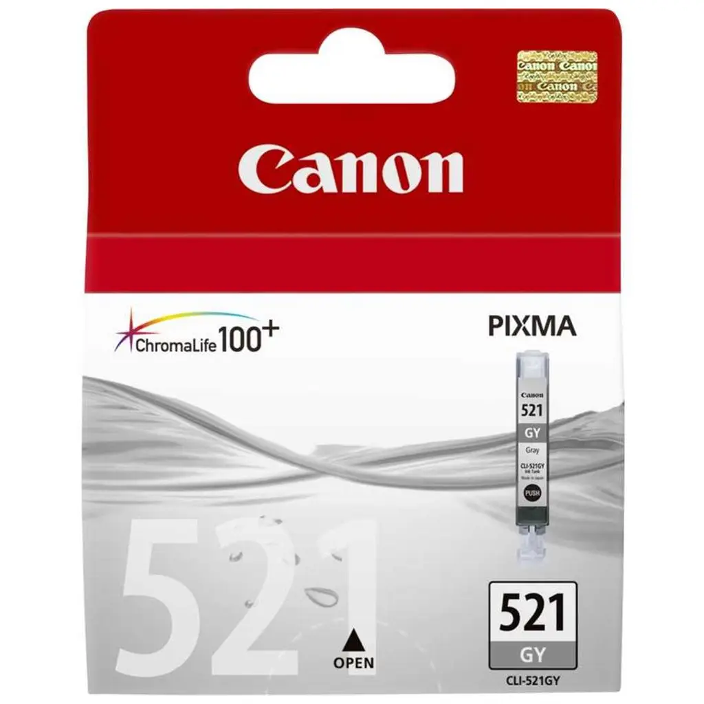 Canon CLI-521GY Grey Gri Mürekkep Kartuş MP260-540-550-620