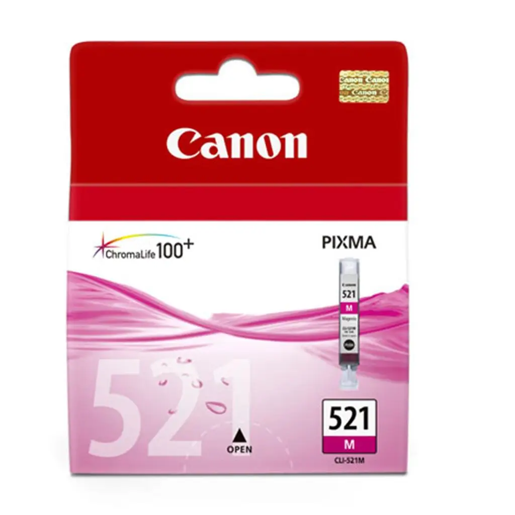 Canon CLI-521M Magenta Kırmızı Mürekkep Kartuş MP260-540-550-560-620-630 MX860-870