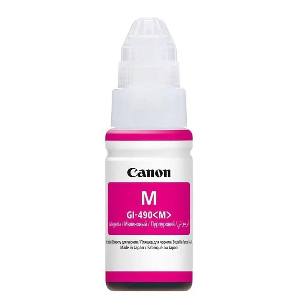 Canon GI-490 (M) Kırmızı 70ml Orjinal Mürekkep (G1400-G2400-G3400-G3415)