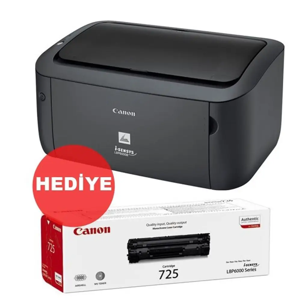 Canon LBP6030BK Toner Hediyeli Mono Lazer Yazıcı