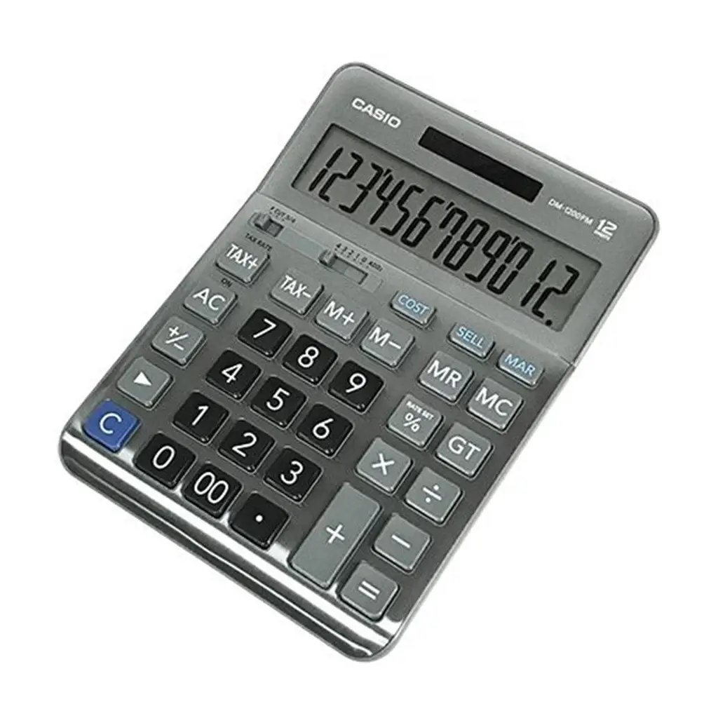 Casio DM-1200FM 12 Hane Masa Üstü Hesap Makinesi