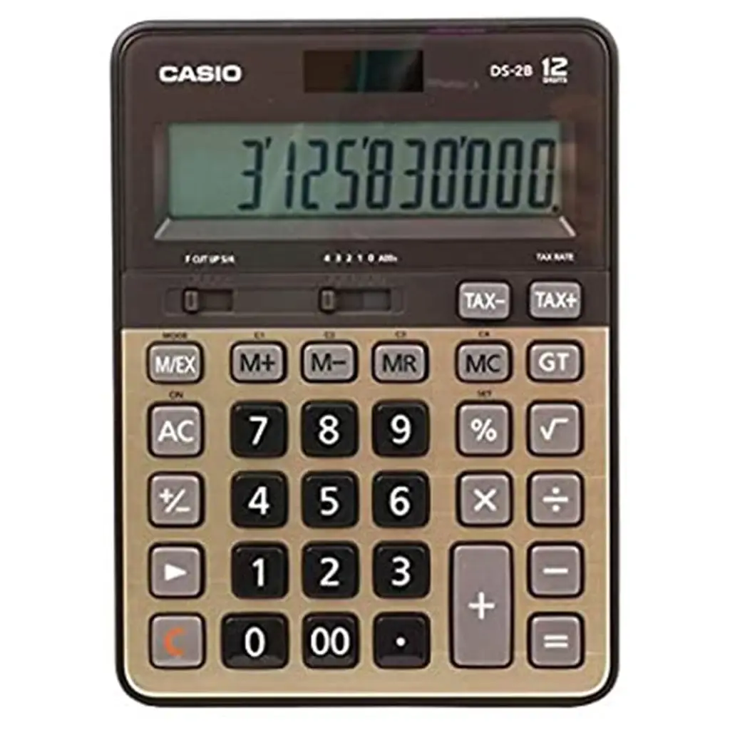 Casio DS-2B-GD Profesyonel 12 Hane Masa Üstü Hesap Makinesi