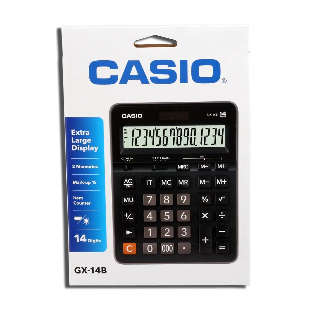 Casio GX-14B 14 Hane Masa Üstü Hesap Makinesi