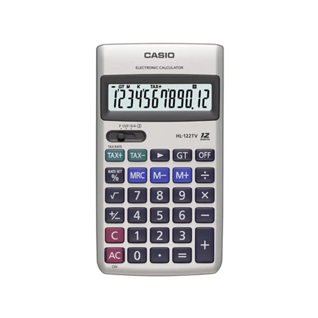 Casio HL-122TV 12 Hane Cep Tipi Hesap Makinesi