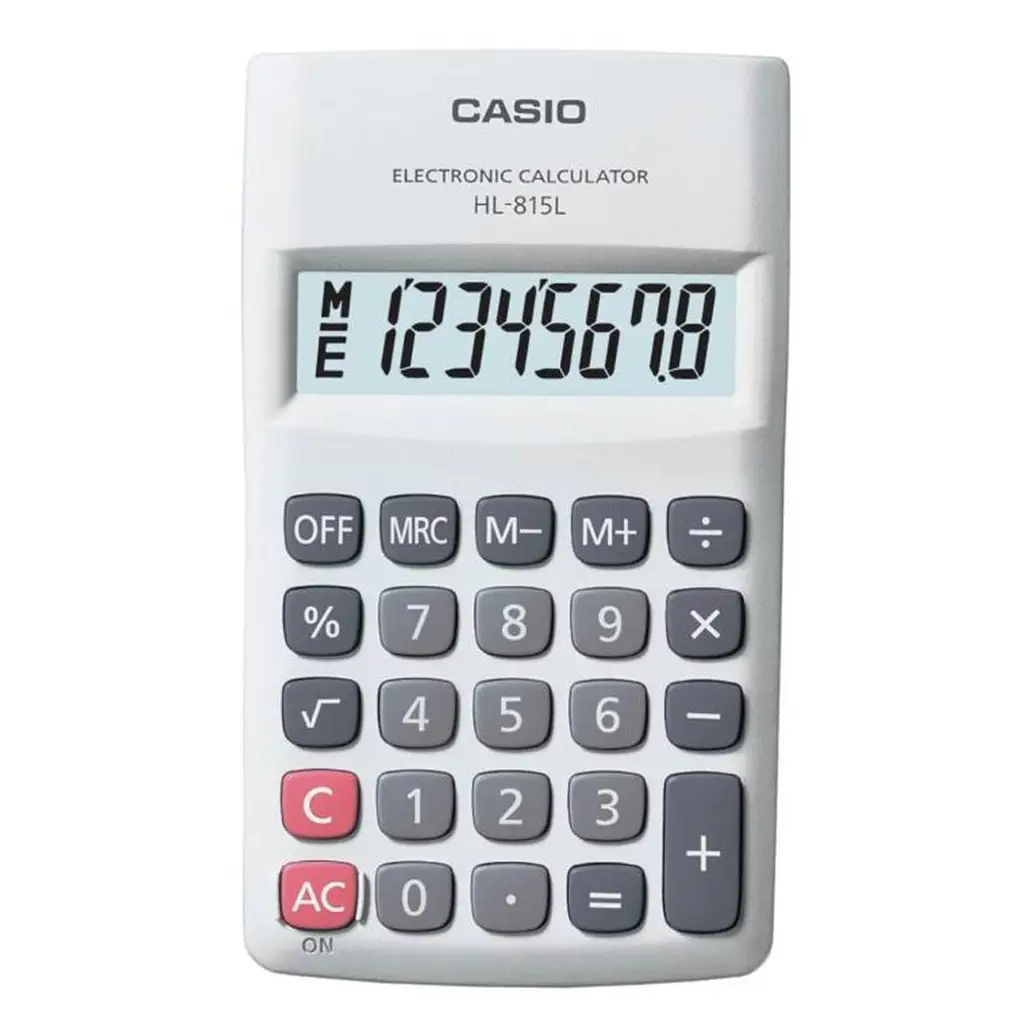 Casio HL-815L-WE 8 Hane Beyaz Hesap Makinesi