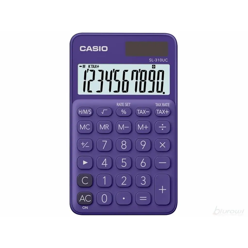Casio SL-310UC-PL Cep Tipi 10 Hane Mor Hesap Makinesi