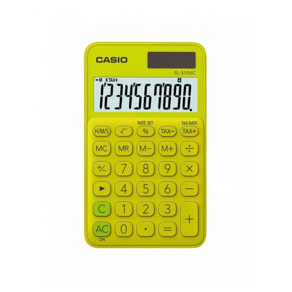 Casio SL-310UC-YG Cep Tipi 10 Hane Sarı Hesap Makinesi
