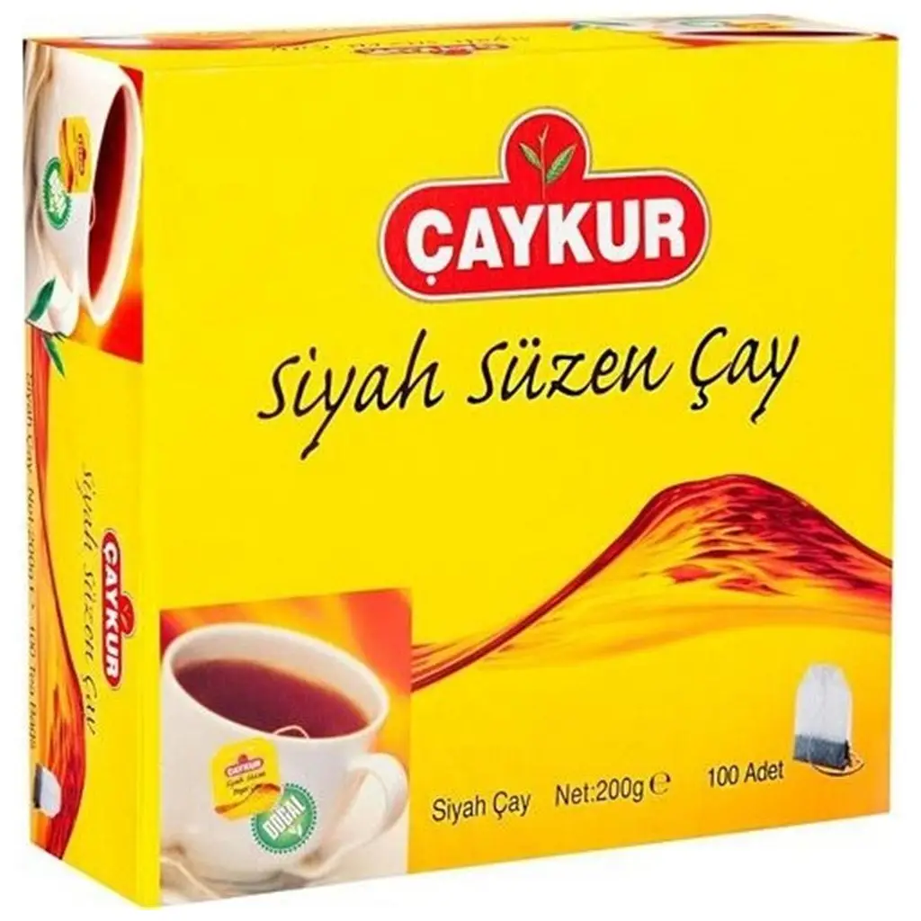 Çaykur Siyah Süzen Poşet Çay 2 gr 100 Adet (Net 200gr)
