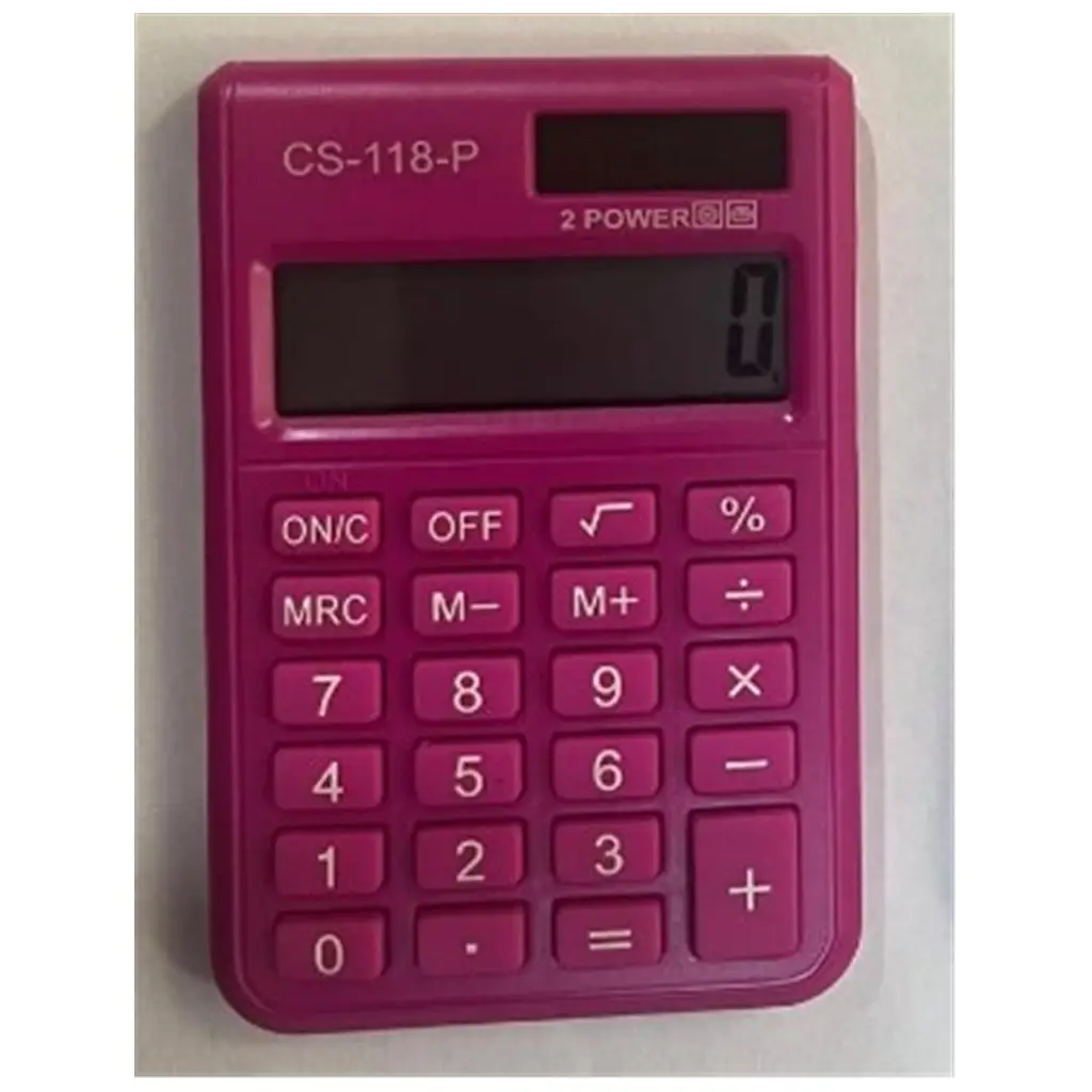 CSL CS-118-P Pembe 8 Hane Cep Tipi Hesap Makinesi
