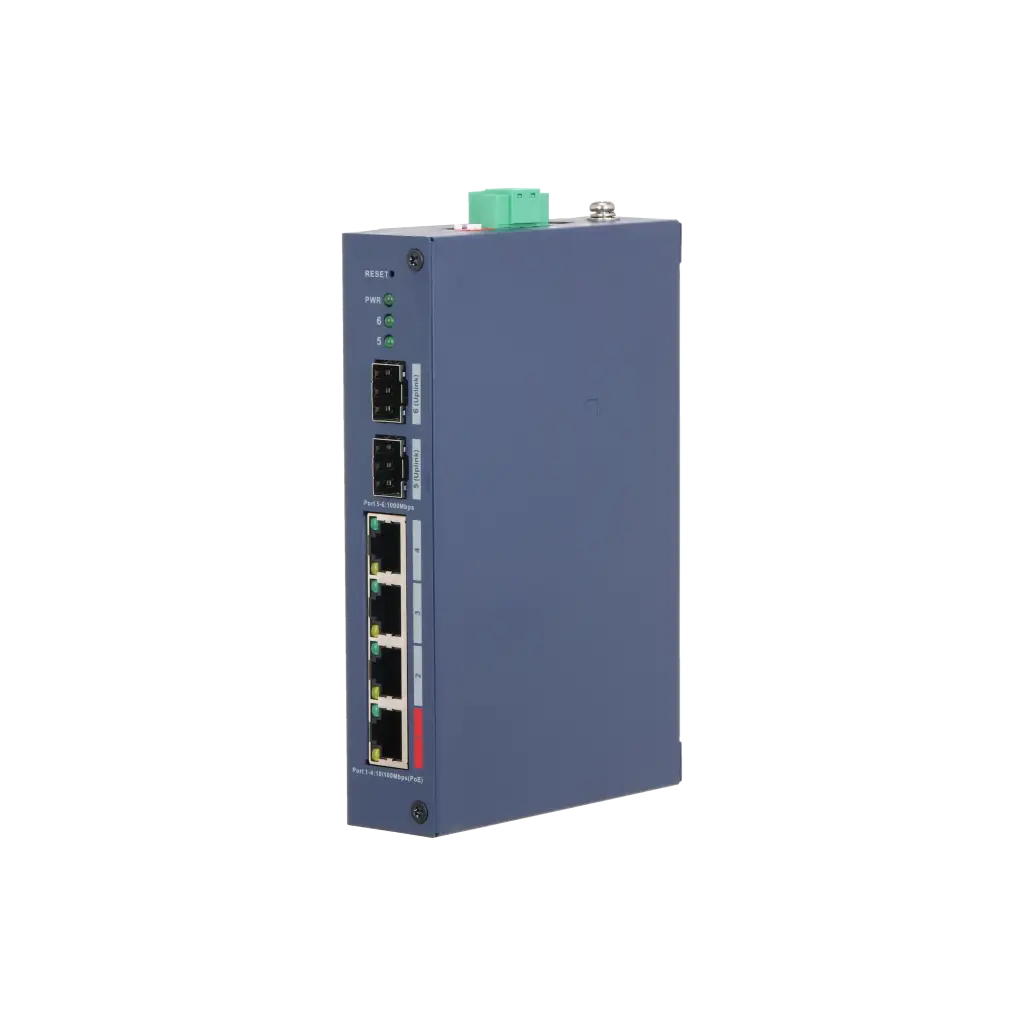 DAHUA CHS4206-4ET-90, 4 Port, Megabit, PoE 90W, 2 Port SFP, Cloud Yönetilebilir, Switch