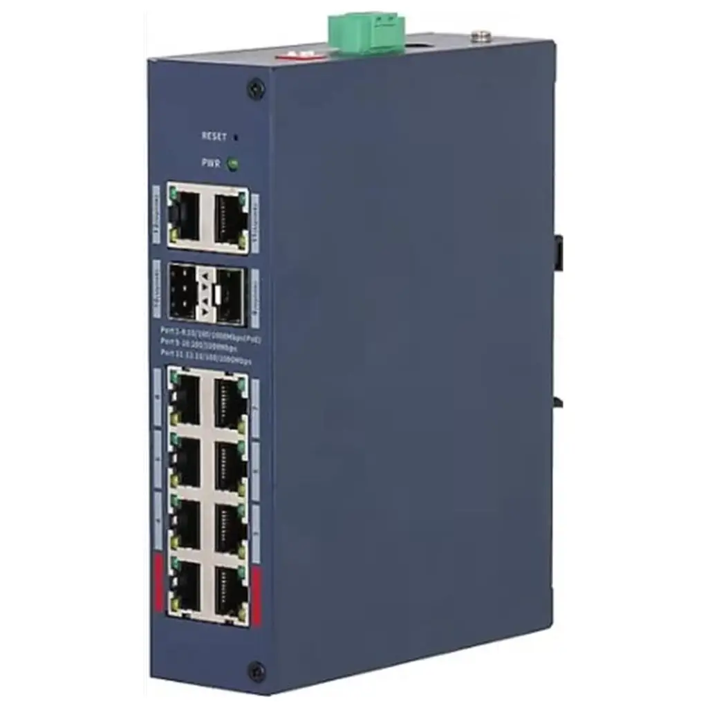Dahua CHS4212-8GT-110 8 Port Gigabit PoE 110W 2 Port Uplink 2 Port SFP Cloud Yönetilebilir Switch