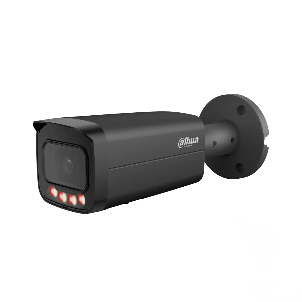 DAHUA IPC-HFW21249T-AS-IL-Black 12Mpix, 3,6mm Lens,SD Kart, Smart Dual Light, H265+, 30Mt Gece Görüşü, IP67, Dahili Mikrofon, PoE Bullet IP Kamera (Siyah)