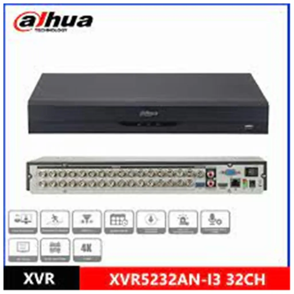 Dahua XVR5232AN-5M-I3 2 MP H265+ 32 Kanal 5in1 DVR Kayıt Cihazı