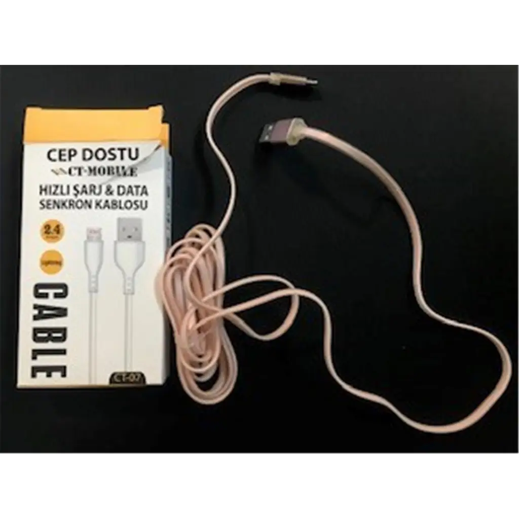 Dataline Ct-07 2.4a Lightning Data Kablosu Hızlı Şarj 1,5mt