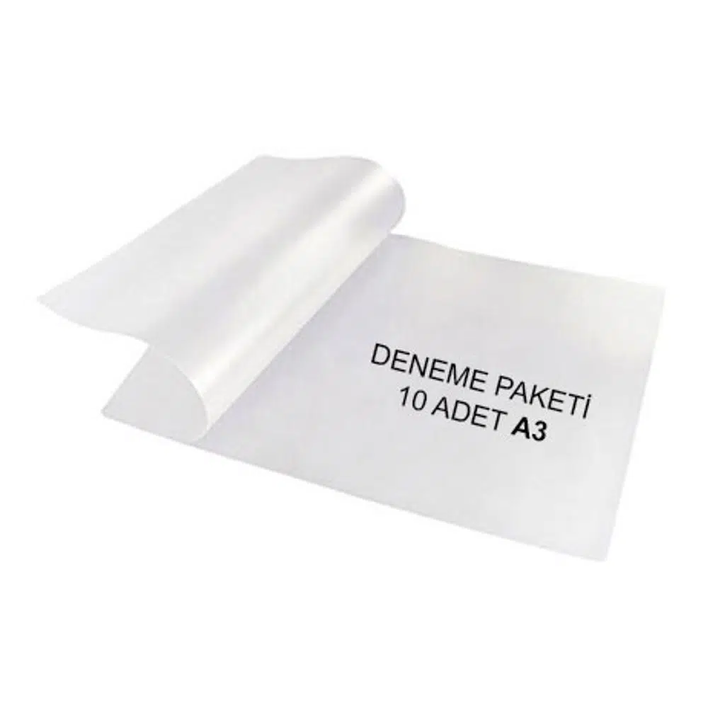 Deneme Paketi A3 DTF Pet Film - 10 adet