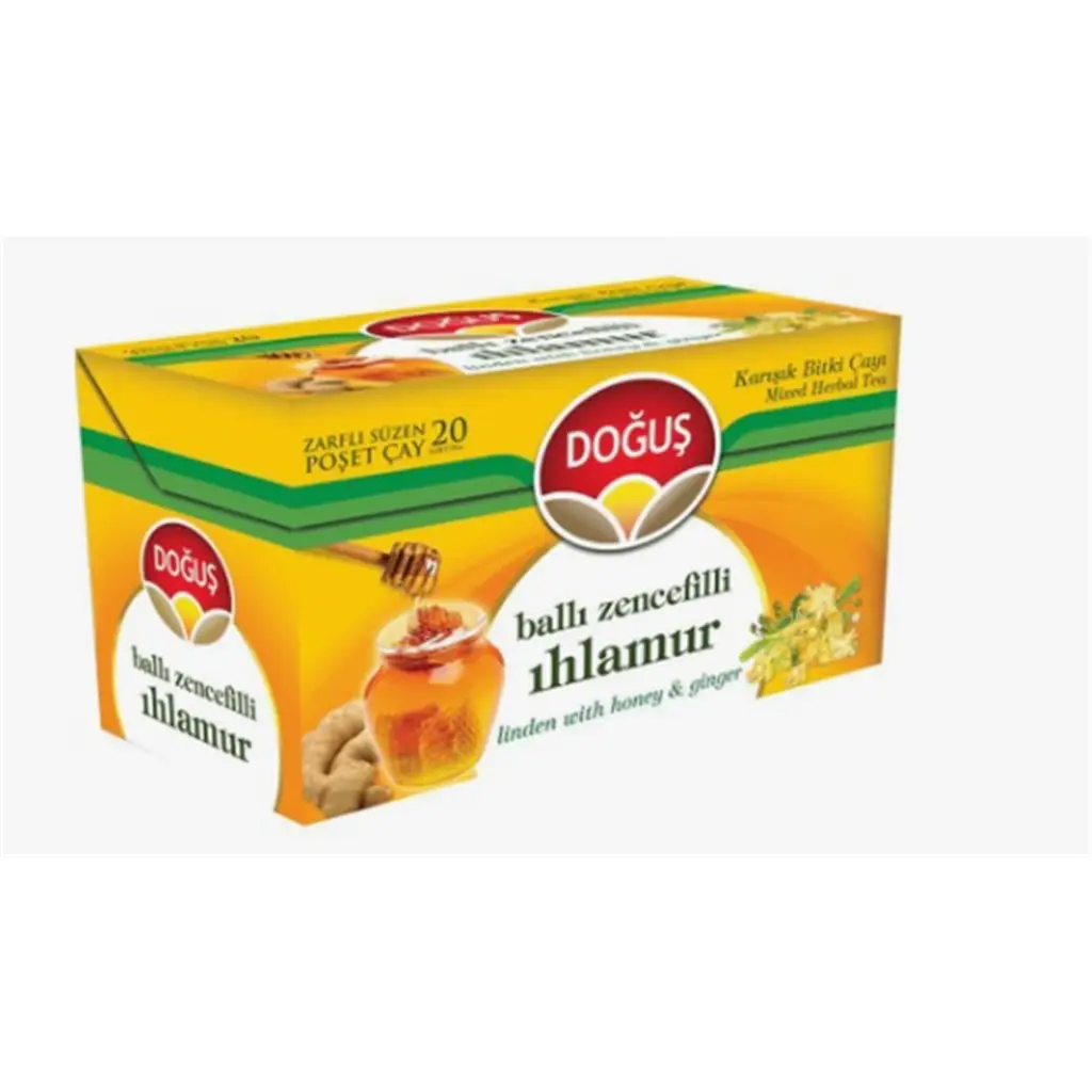 Doğuş Ballı Zencefilli Ihlamur Bitki Çayı 20x1,5 gr