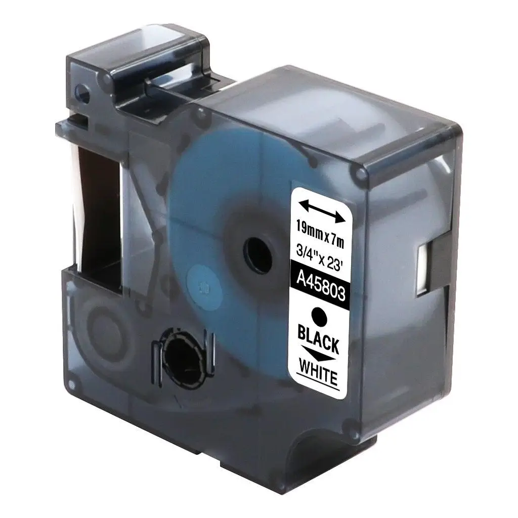 DYMO S0720930 D1 Yedek Şerit, 24 mm x 7 mt, Beyaz- Siyah (53713)