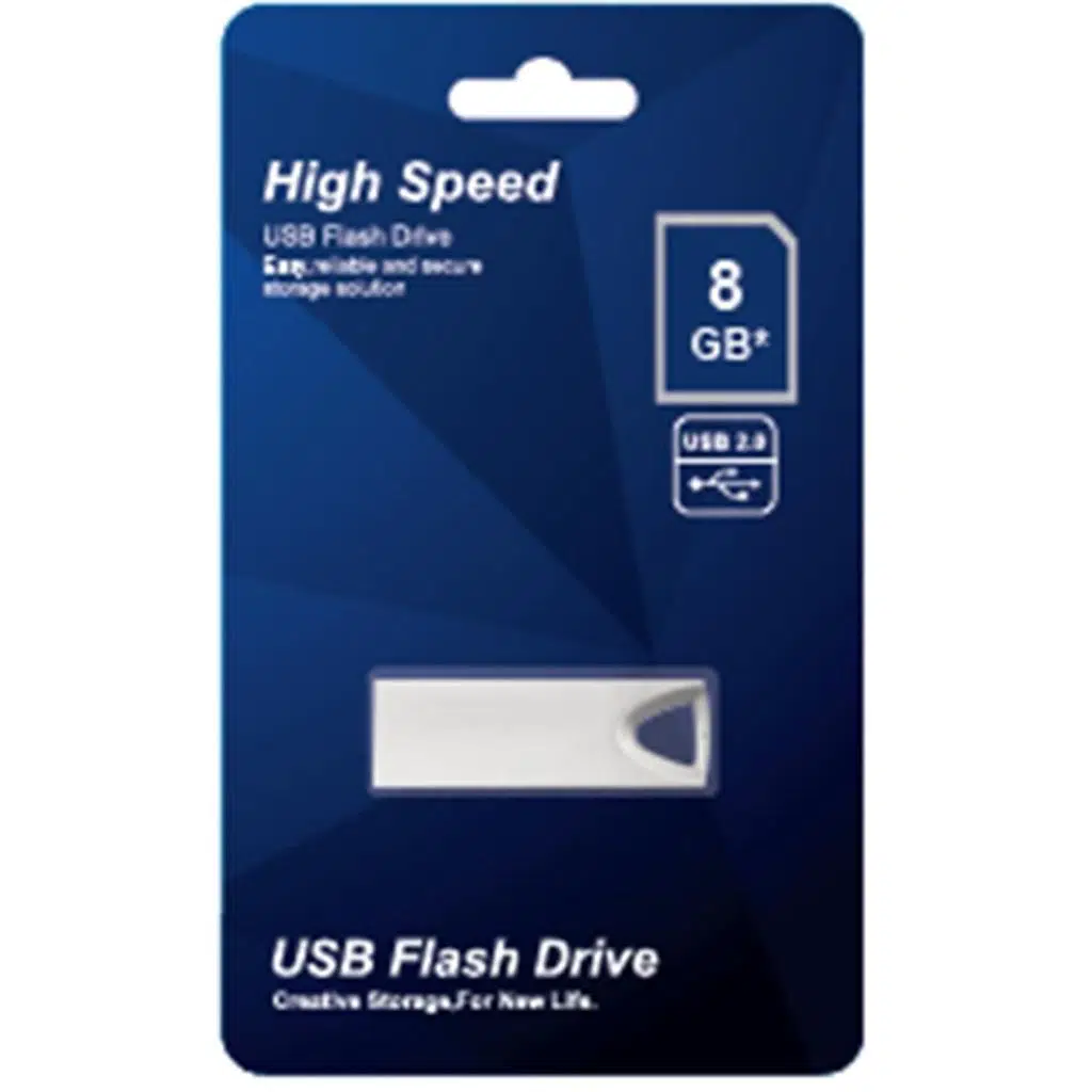 Elba 8GB Metal 2.0 USB Flash Bellek