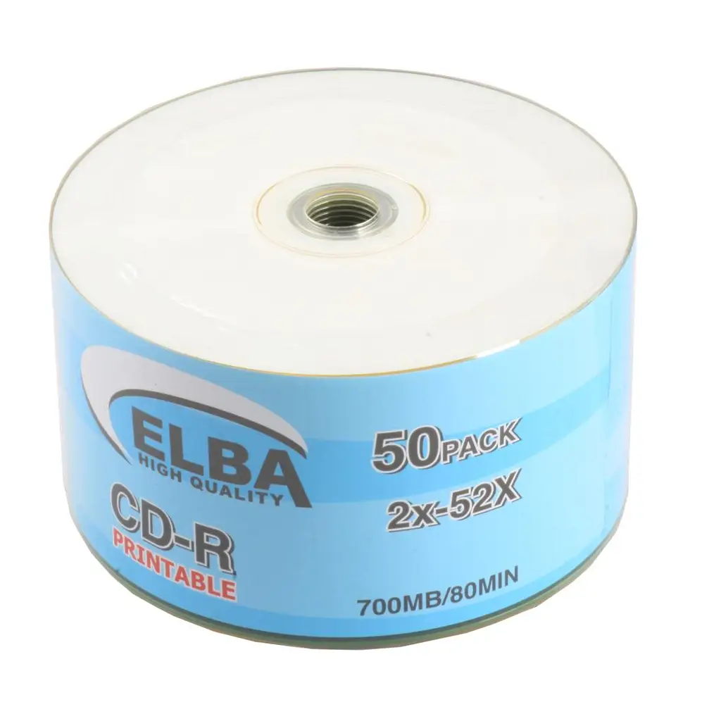 Elba CD-R 700MB-80MIN Printable 50li Shrink