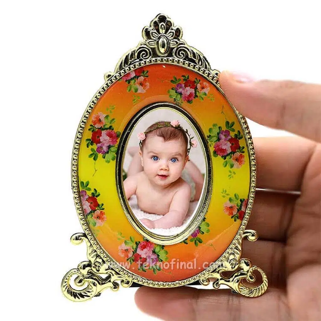 Elips İşlemeli Magnet Çerçeve