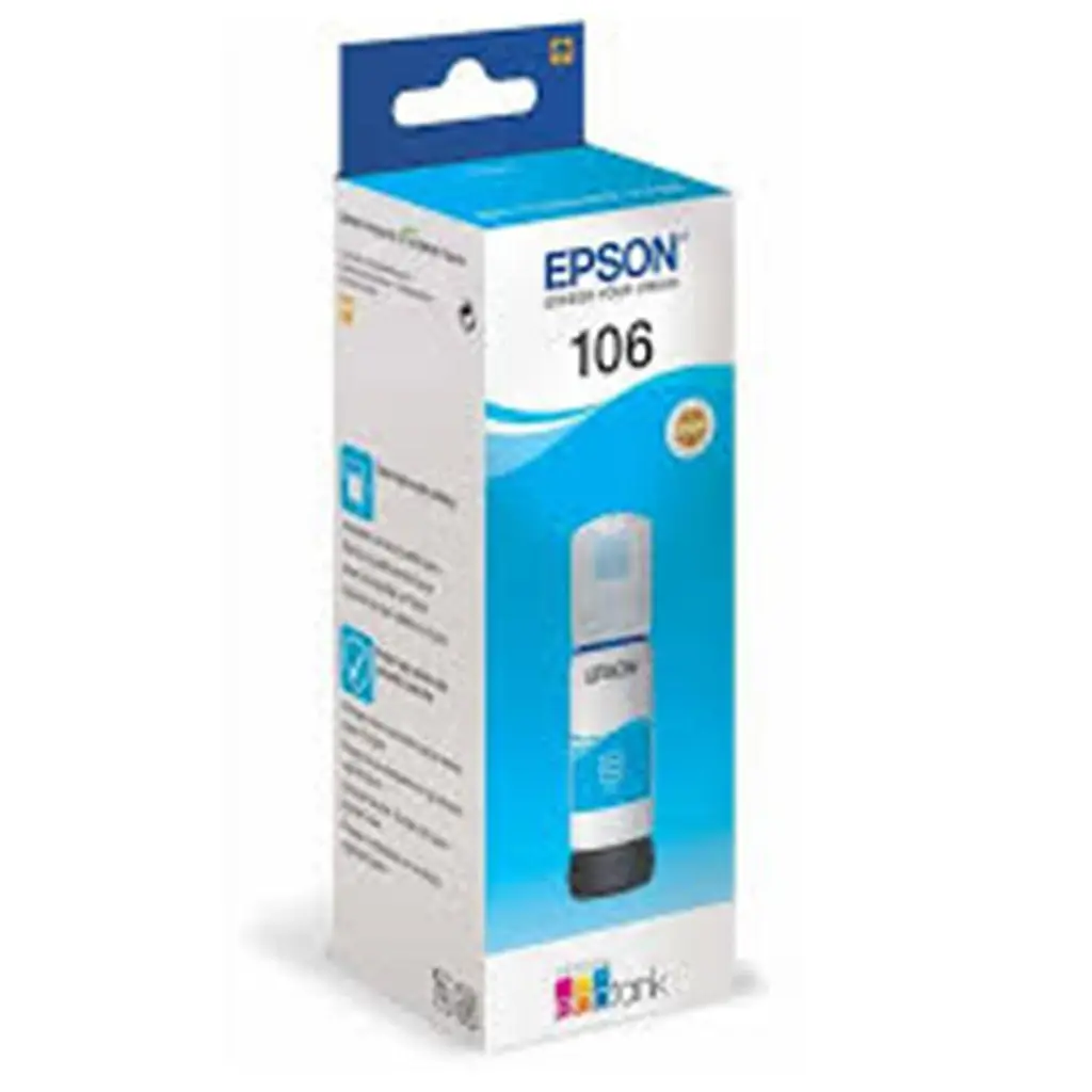 Epson 106 Cyan Mavi Şişe Mürekkep T00R240 L7160-7180