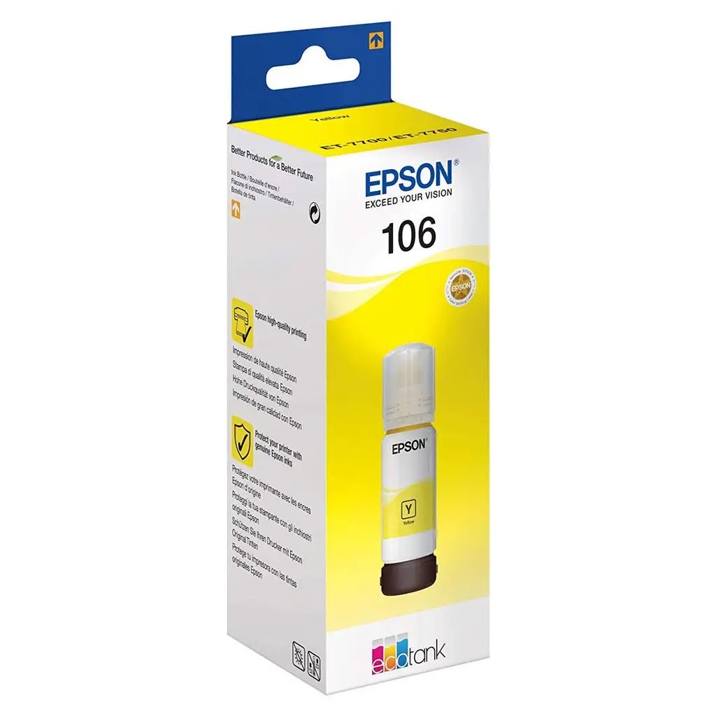 Epson 106 Yellow Sarı Şişe Mürekkep T00R440 L7160-7180