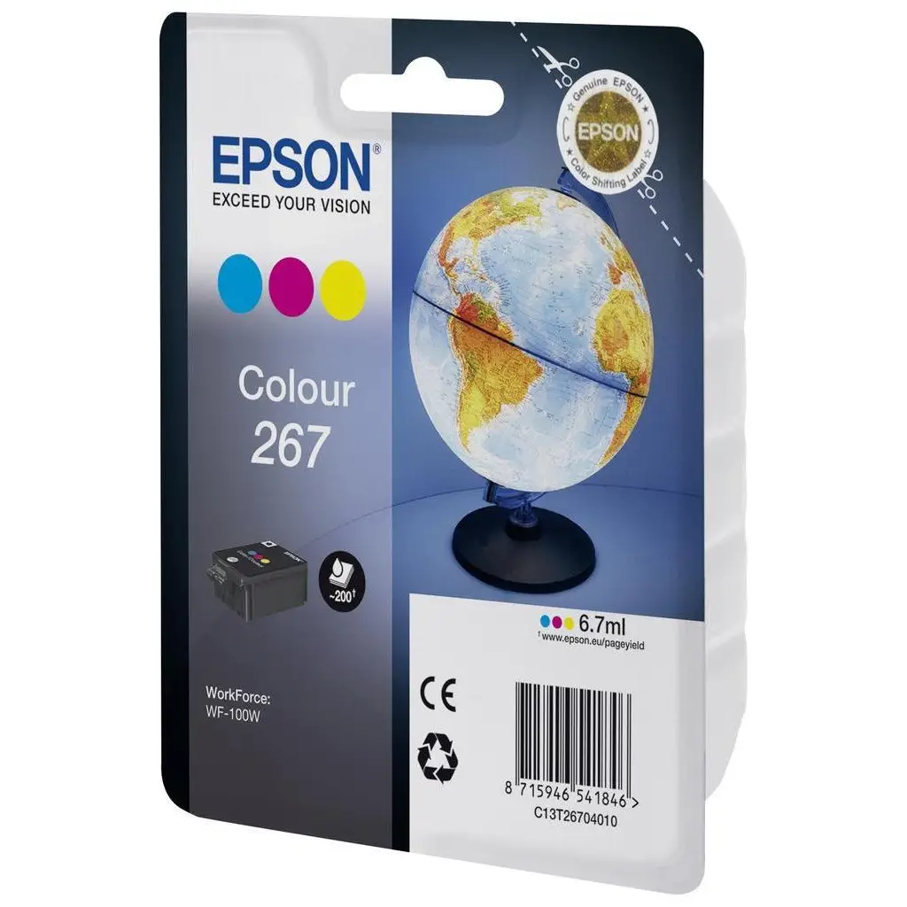 Epson 267 Renkli Mürekkep Kartuş t26704010