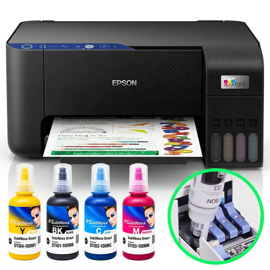 Epson Ecotank L3252 Süblimasyon Mürekkepli Multifonksiyon WiFi Yazıcı