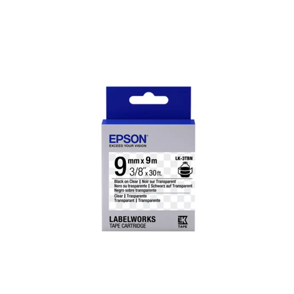 Epson LK-2WBN Standart Beyaz Üzeri Siyah 6mm 9Metre Etiket