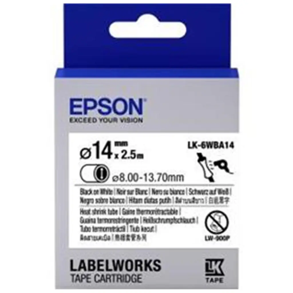Epson LK-7WBN Standard Beyaz Üzeri Siyah 36mm 9Metre Etiket