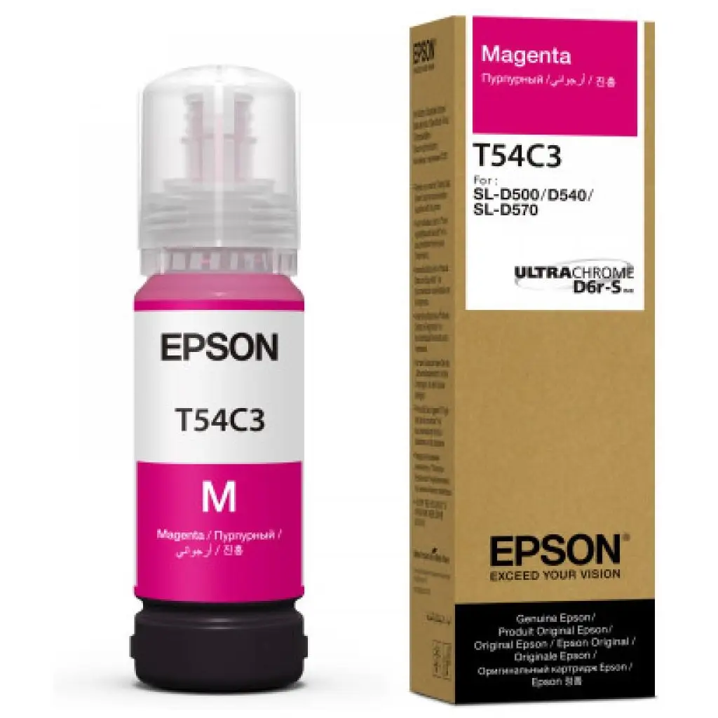 EPSON SURELAB SL-D500 T54C3 KIRMIZI MÜREKKEP 70ml C13T54C320